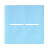 Placa p/ 2 Interruptores 4x4 - Novara Celeste